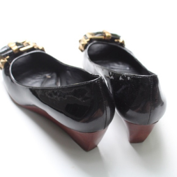 BCBGMaxAzria peep toe wedges - Picture 7 of 11